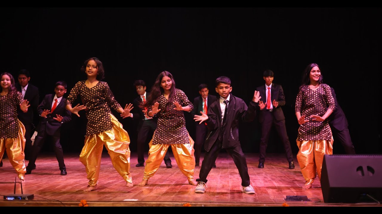 Bollywood Mashup - The Blue Bell International School students performing on 6th Annual Day.