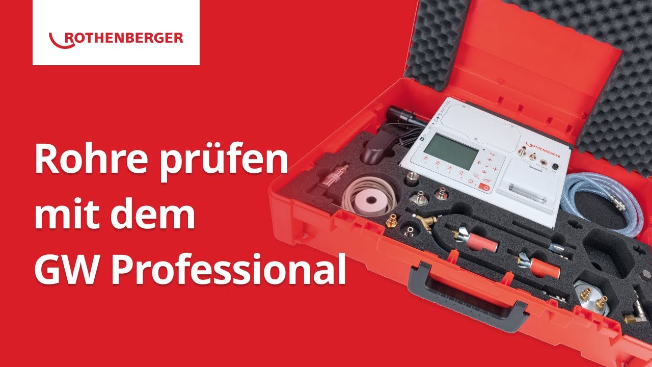Dichtheitsprüfung mit dem ROTEST GW Professional