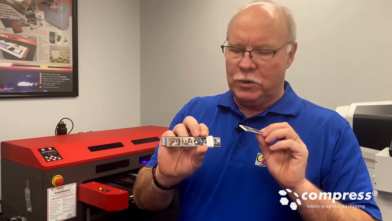 Printing Custom Watch Bands | Compress iUV | UV Printing Demo |