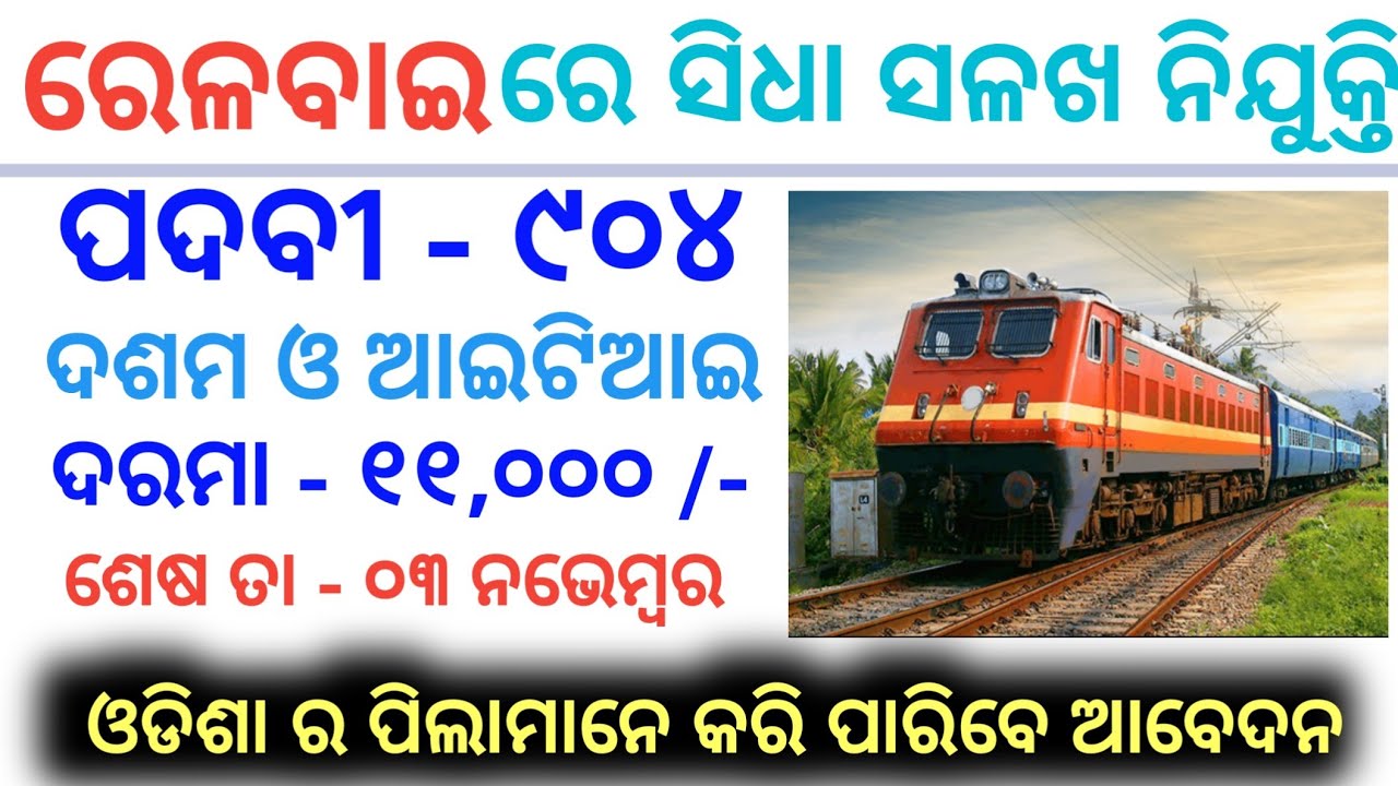odisha job update 2021 | latest govt job vacancies | Job in odisha | Odisha Job Details