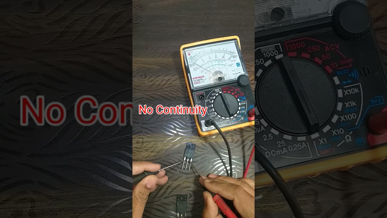 How to check transistor with analog multimeter 