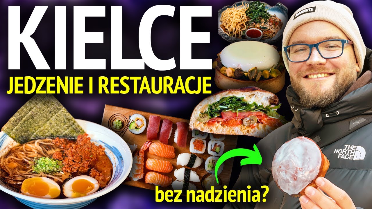 KIELCE: JEDZENIE w KIELCACH - restauracje 2023: kultowa kanapka, najlepsze sushi i ramen GASTRO VLOG