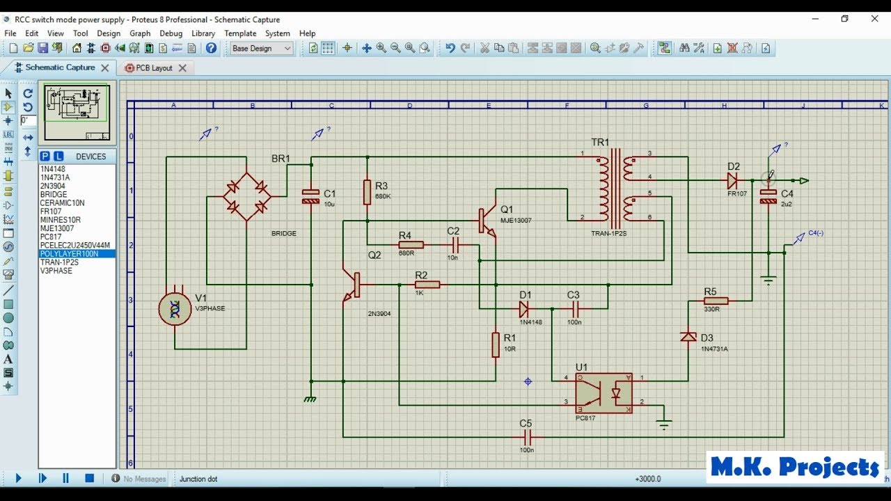 How to make a Switch Mode Power Supply on Proteus (Battery Charger Circuit)