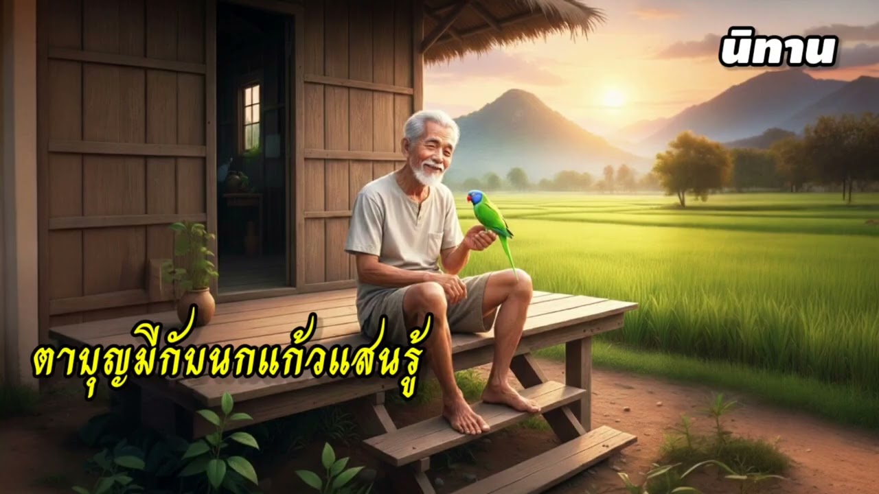 นิทานเรื่องตาบุญมีกับนกแก้วแสนรู้#นิทาน#นิทานก่อนนอน #นิทานพื้นบ้าน #นิทานสอนใจ 