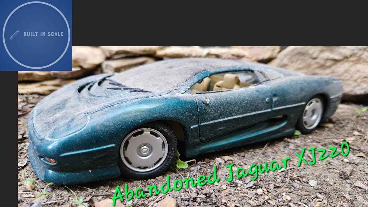 Abandoned Jaguar XJ220 cleaning - Maisto 1:18 Scale