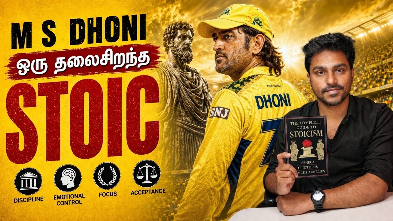 ஏன் M S Dhoni ஒரு தலைசிறந்த Stoic King? | Stoicism | Tamil Book Summary | Karka Kasadara