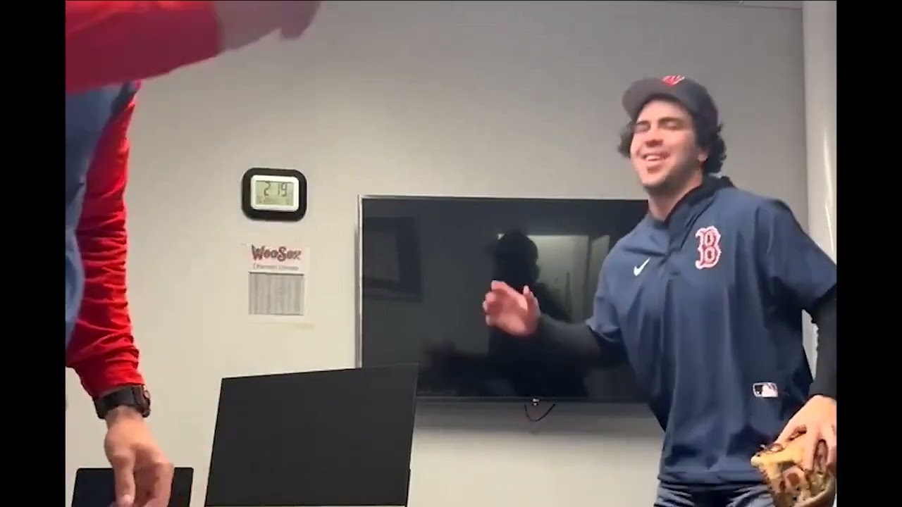 #1 Red Sox prospect, Marcelo Mayer, getting told he's getting call up to the big league roster