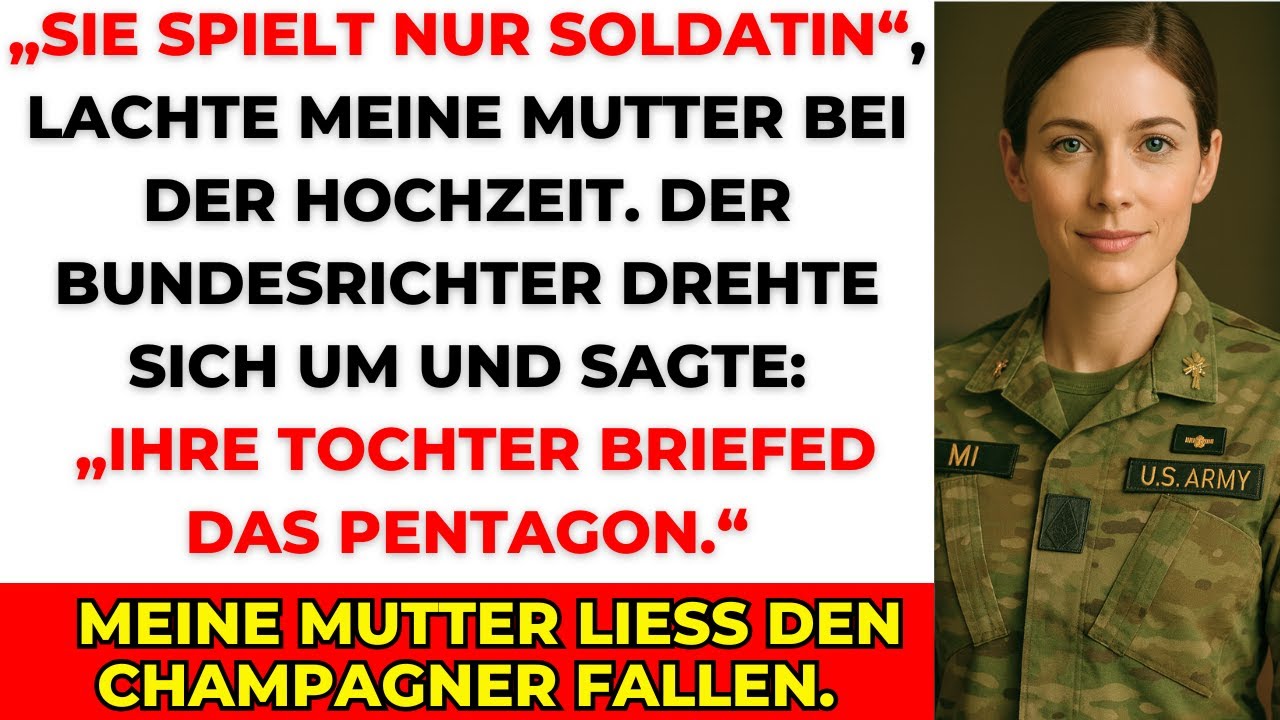 „Sie spielt nur Soldatin“, lachte meine Mutter auf der Hochzeit – dann sprach der Richter