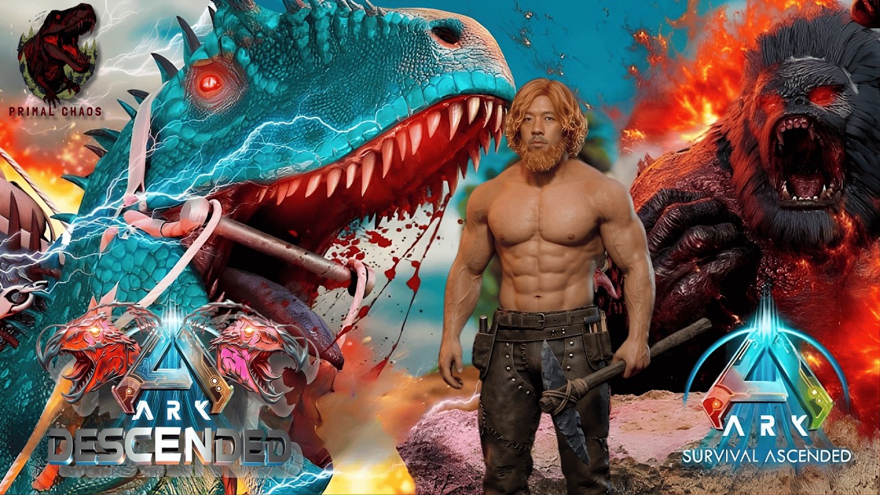Jivet Rouk Rak mdong teat Descended + Primal Chaos | Ark ascended #day03
