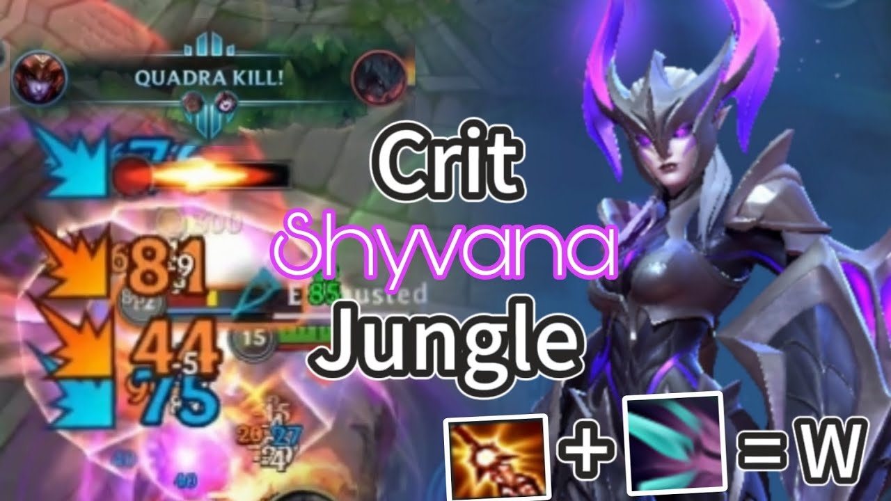 WILD RIFT CRIT SHYVANA JUNGLE QUADRA KILL !? (Build/Runes) | EU HIGH ELO | Patch 5.0C Gameplay
