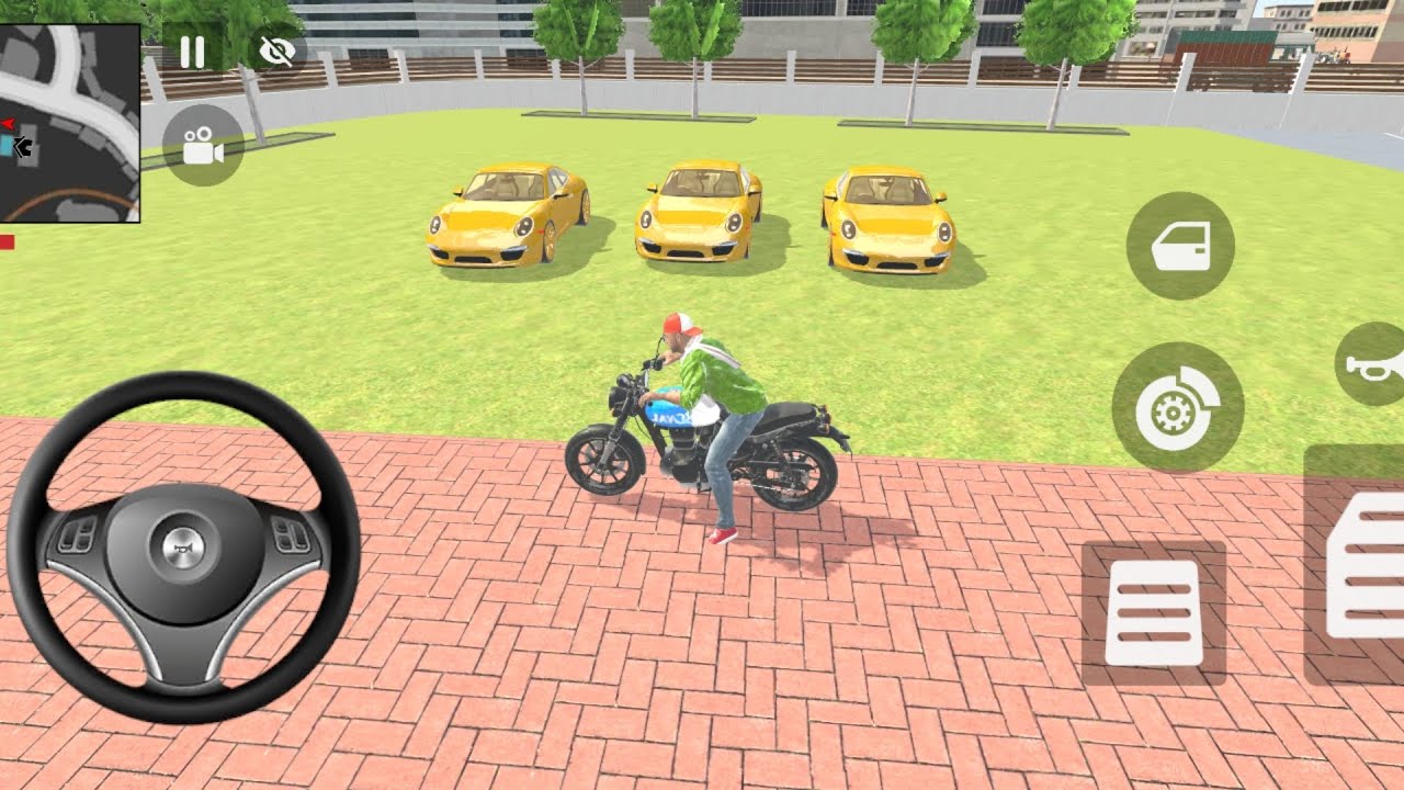 Franklin order by 3️⃣ Golden 🏆 Porsche 911car in Indian 🇮🇳 bike Theft Auto simulator🎮
