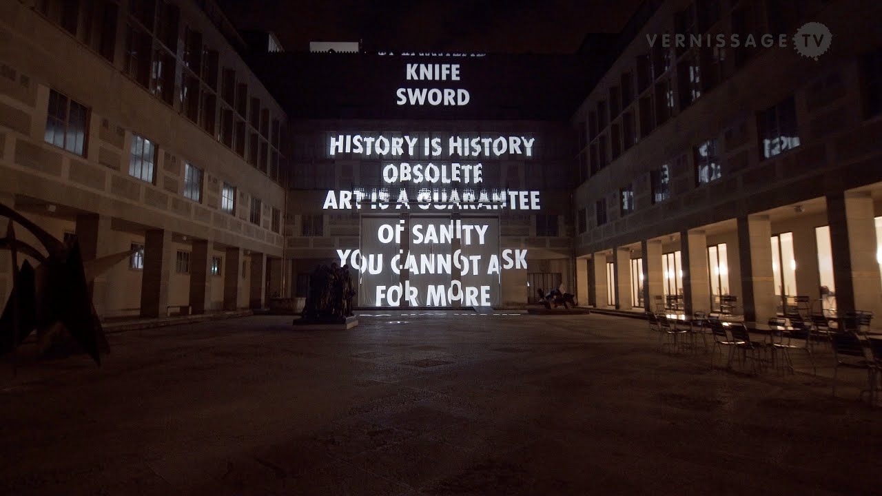 Louise Bourgeois x Jenny Holzer Projections / Kunstmuseum Basel