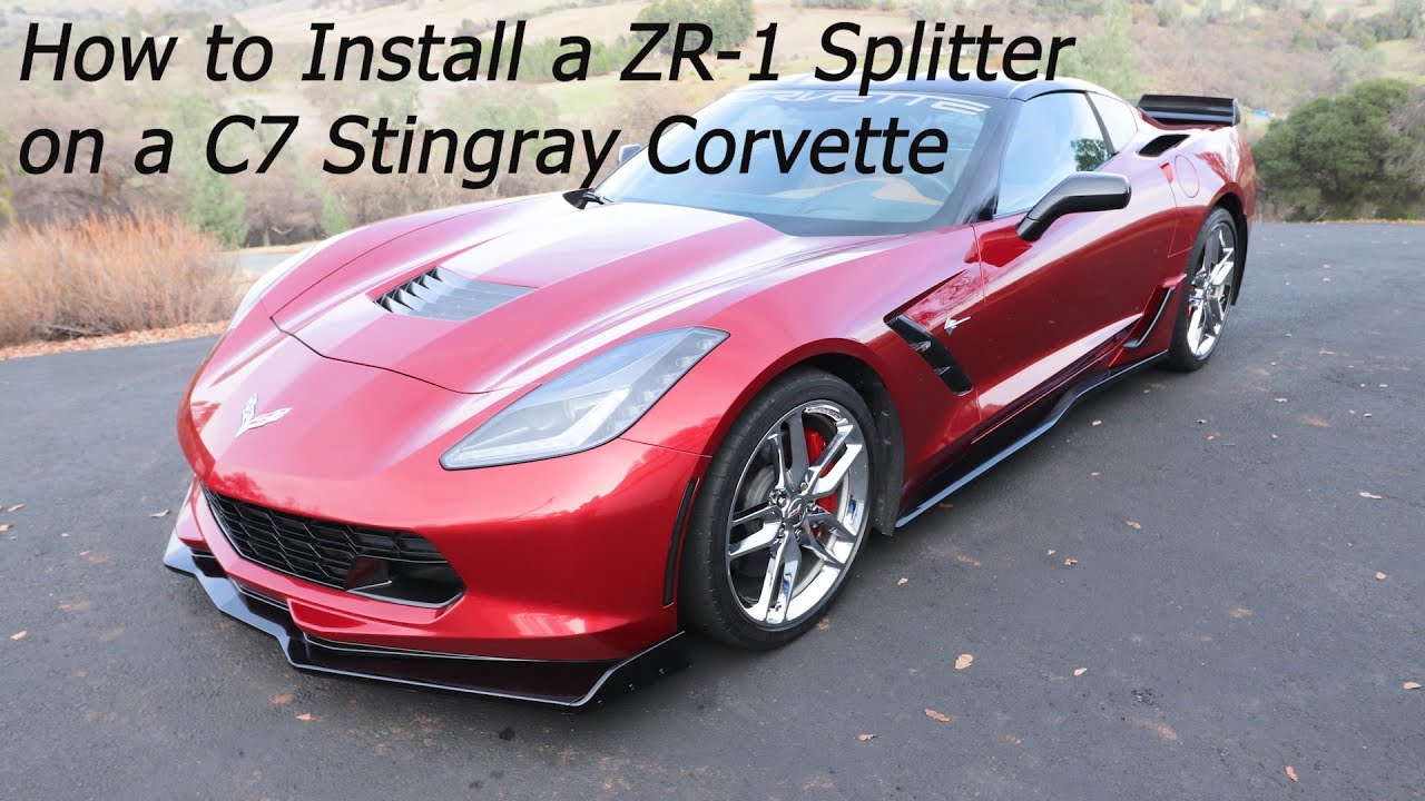 I just installed a ZR 1 Front Splitter on my C7 Stingray Corvette