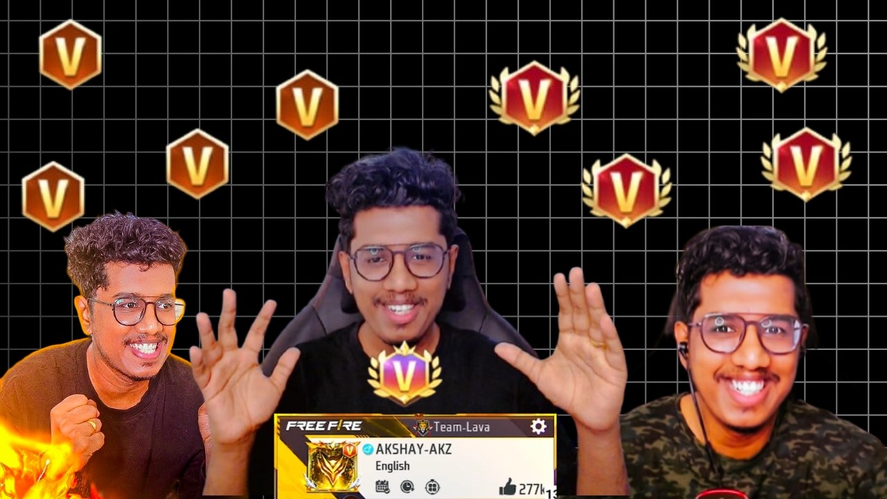 Live li Akshay AKZ New V Badge Kitti || @AkshayAkz @akzshorts1 #garenafreefire #akshayakz