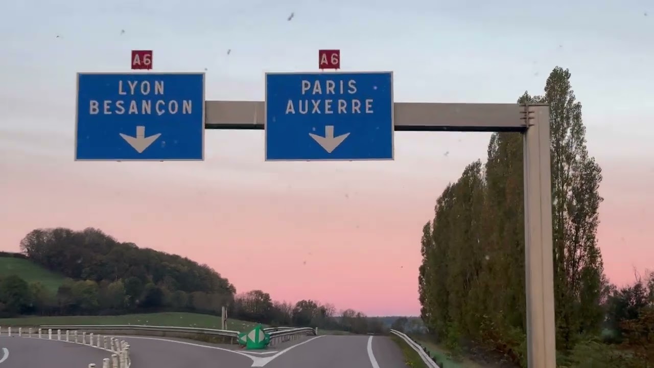 Traveling by bus from Dijon to Paris France 221 miles October 20, 2024