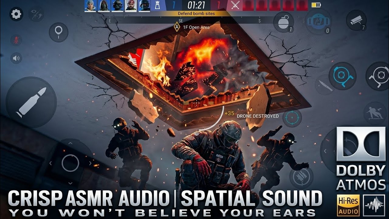 R6 - The Most Satisfying ASMR Gameplay Video Ever, Even the blast felt real || Dolby Atmos 