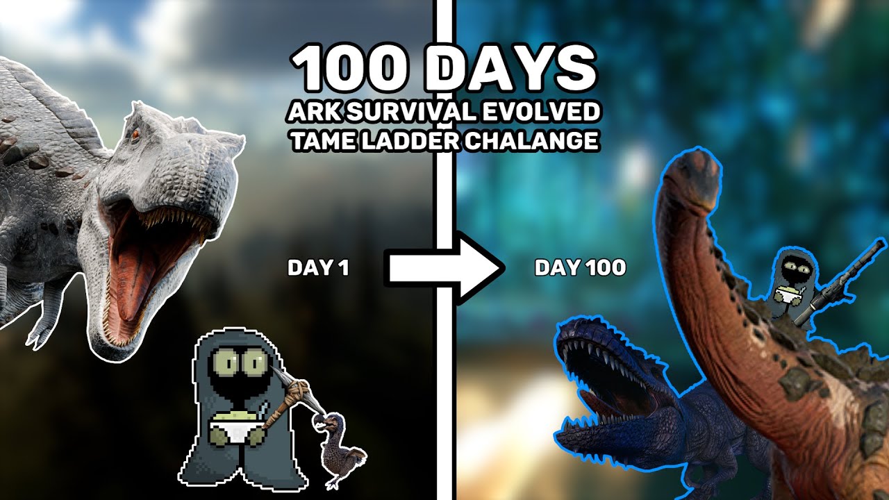ARK 100 Days Tame Ladder Challenge | Упырь с кашей