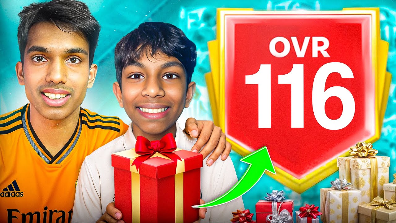 I Gifted My Brother A 115 OVR Team! - FC Mobile