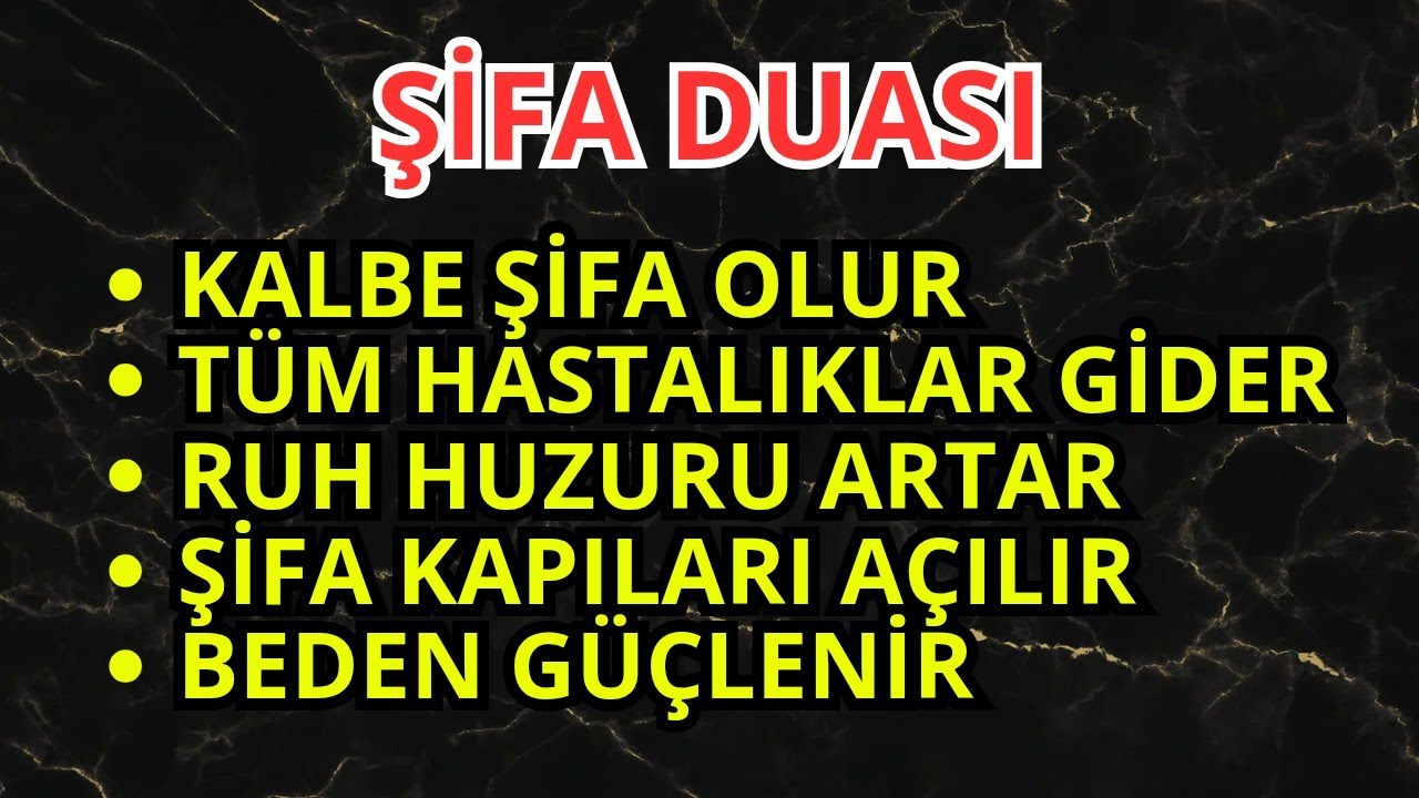 ŞİFA DUASI! – Bu Duayı Dinleyen Şifa Bulur, Tüm Hastalıklar Yok Olur!