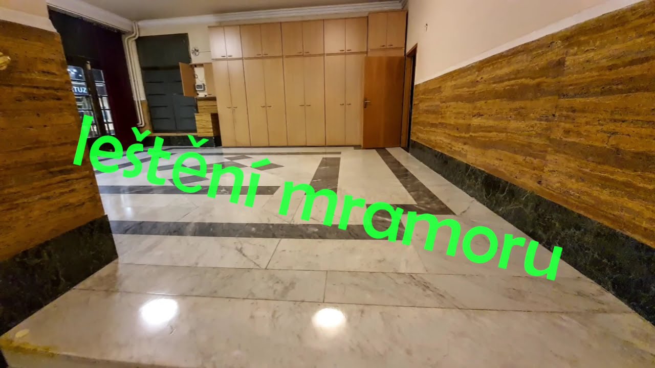 Jak vyčistit mramor od lepidla, ? Jak vyleštit mramor ? Krystalizaci podlahy ?