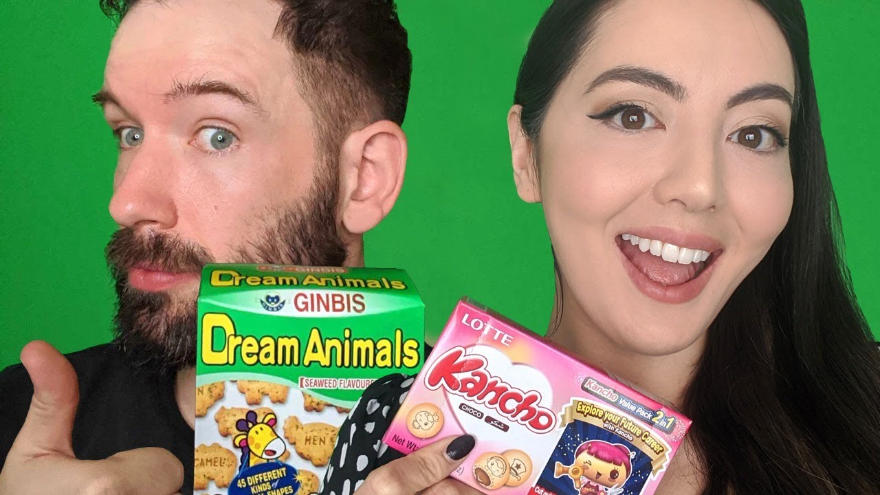 Asian Snack Taste Test Challenge! Which Snack is Best? Andy vs Jane