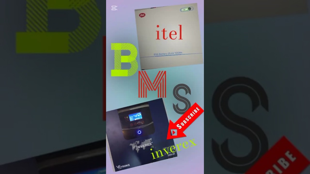 inverex Veyron ii ko itel ki Lithium battery se connect krna# iTel Lithium battery with inverex