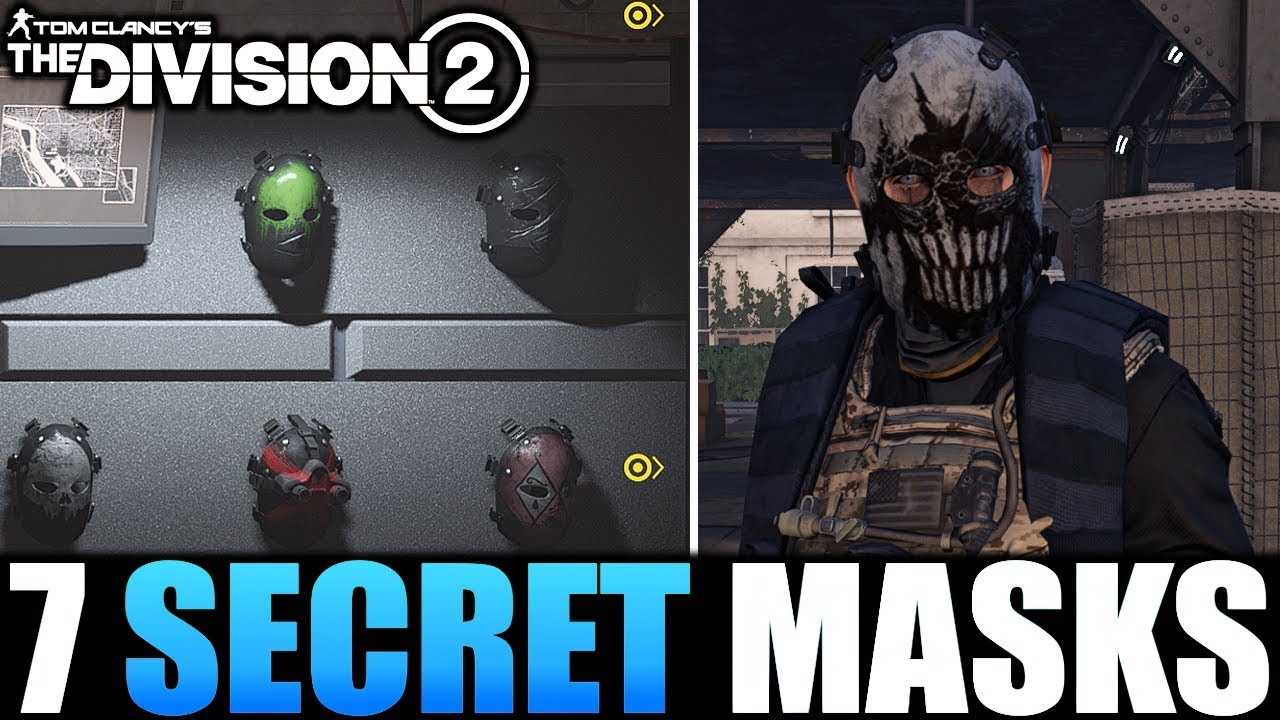 The Division 2 &mdash; КАК РАЗБЛОКИРОВАТЬ 7 СЕКРЕТНЫХ МАСОК ОХОТНИКА | ВСЕ, ЧТО ВАМ НУЖНО ЗНАТЬ