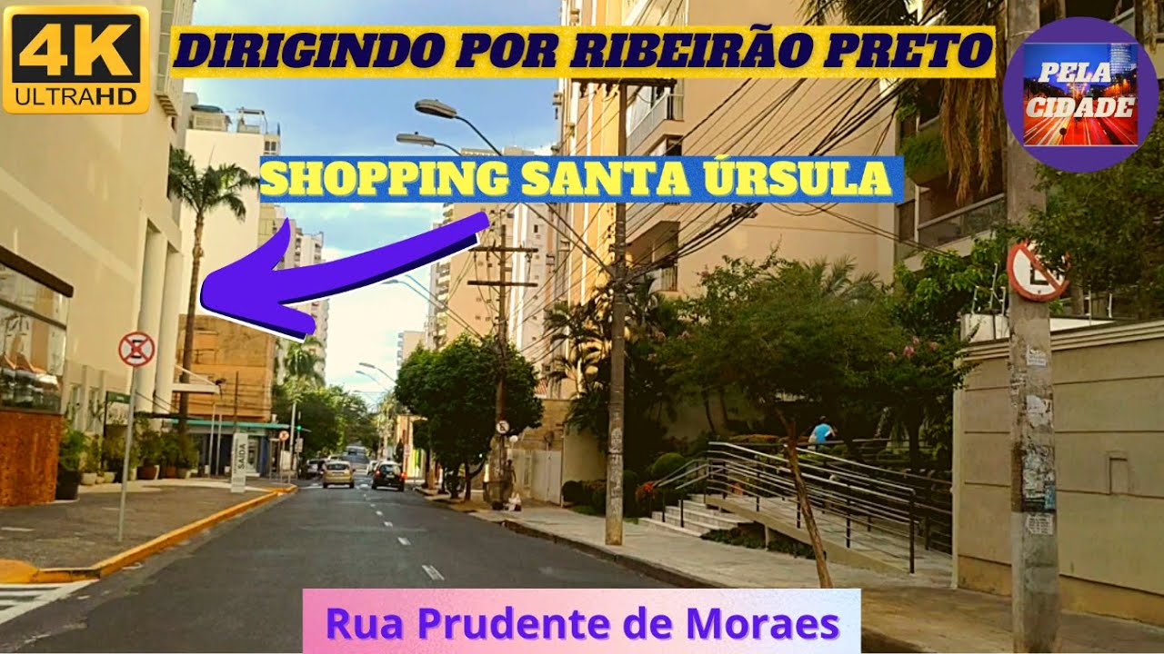 Dirigindo pelo centro de  Ribeirão Preto: Ruas:  Lafaiete e Prudente de Moraes - Vídeo em 4k