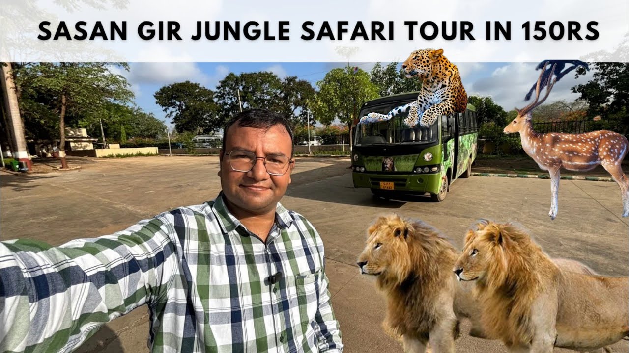 Gir National Park Devaliya | Sasan Gir | Jungle Safari | Devaliya Park Jungle Safari in Bus in 150rs