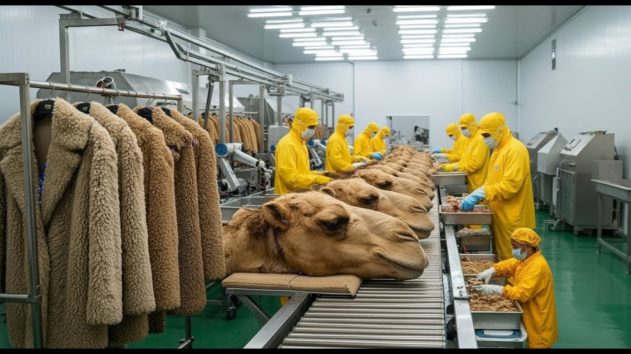 Inside the Factory World’s Largest Camel Wool  From Desert to Winter Jackets (Full Factory Process)