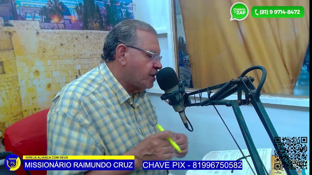 Transmissão ao vivo do Missionário Raimundo Cruz