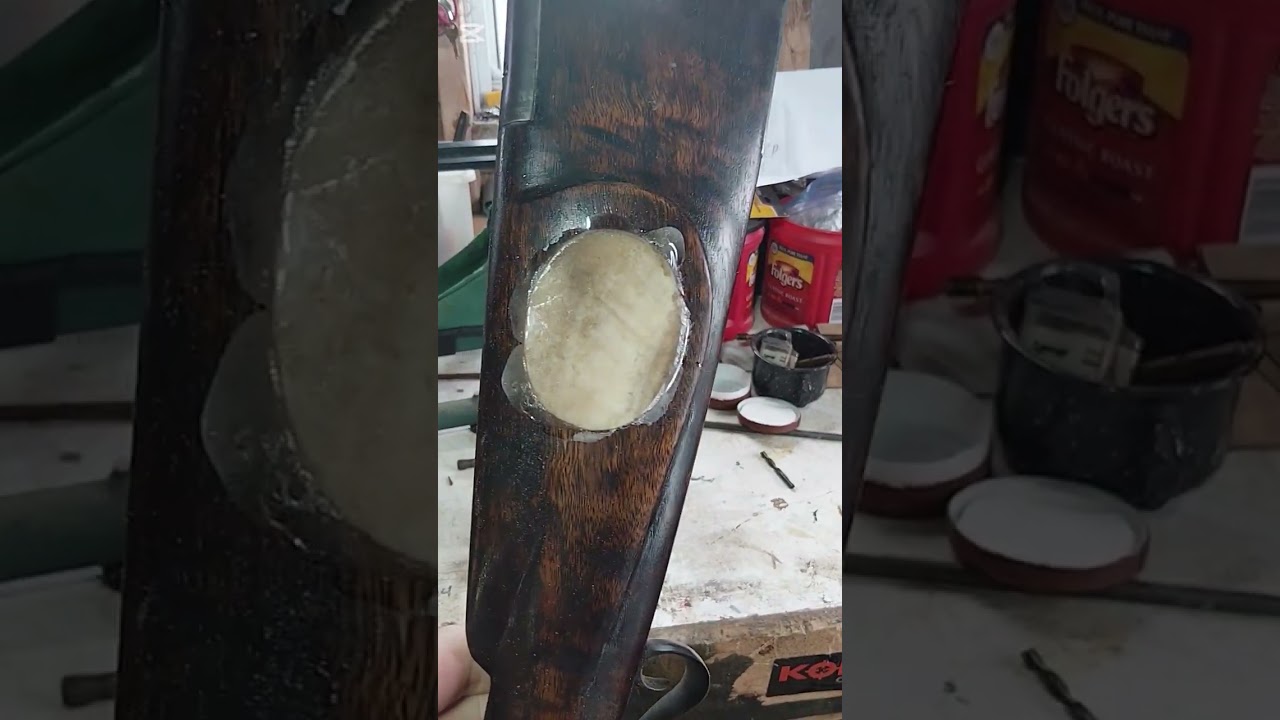 Inlays a traditional muzzleloader withh moose antler