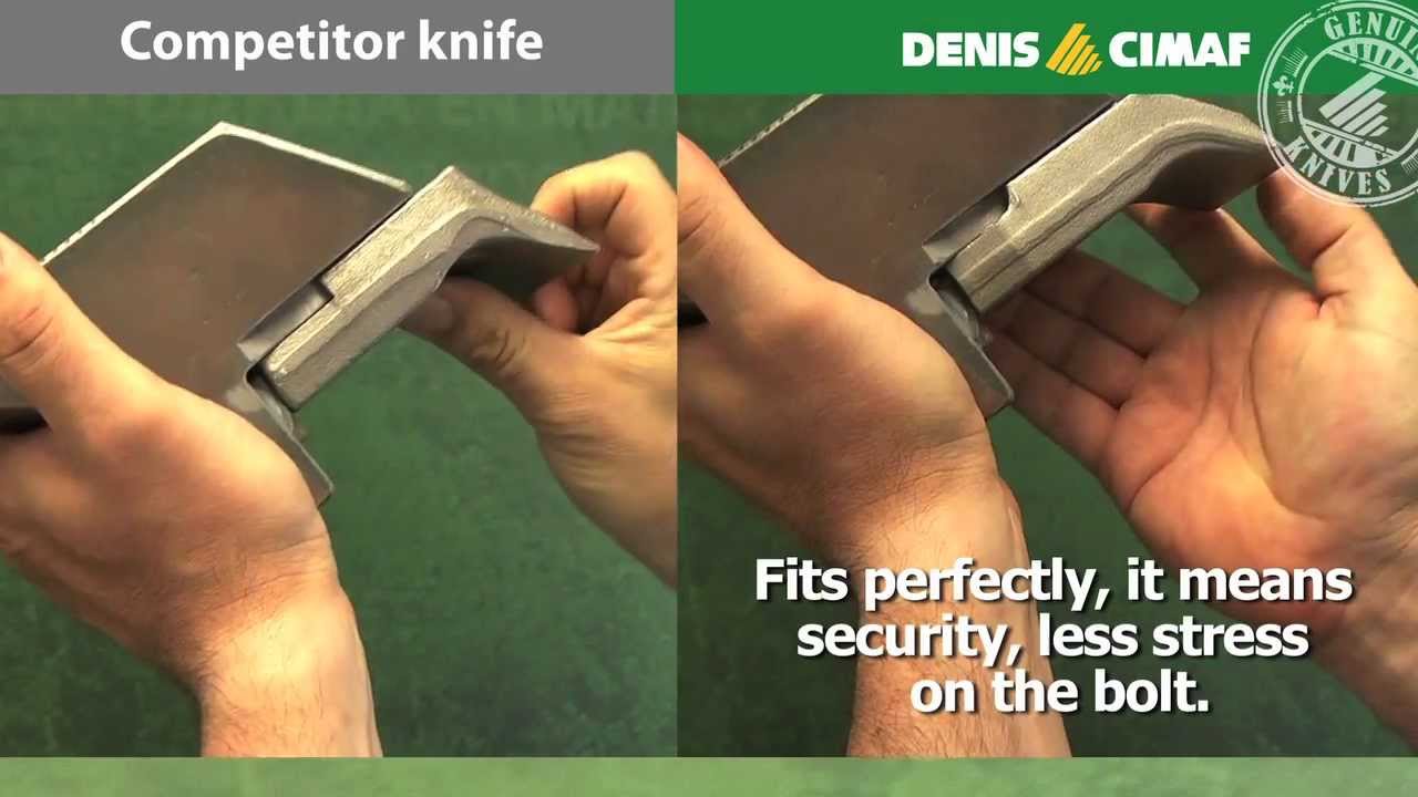 DENIS CIMAF Knives for excavator mulchers and skid steer mulchers