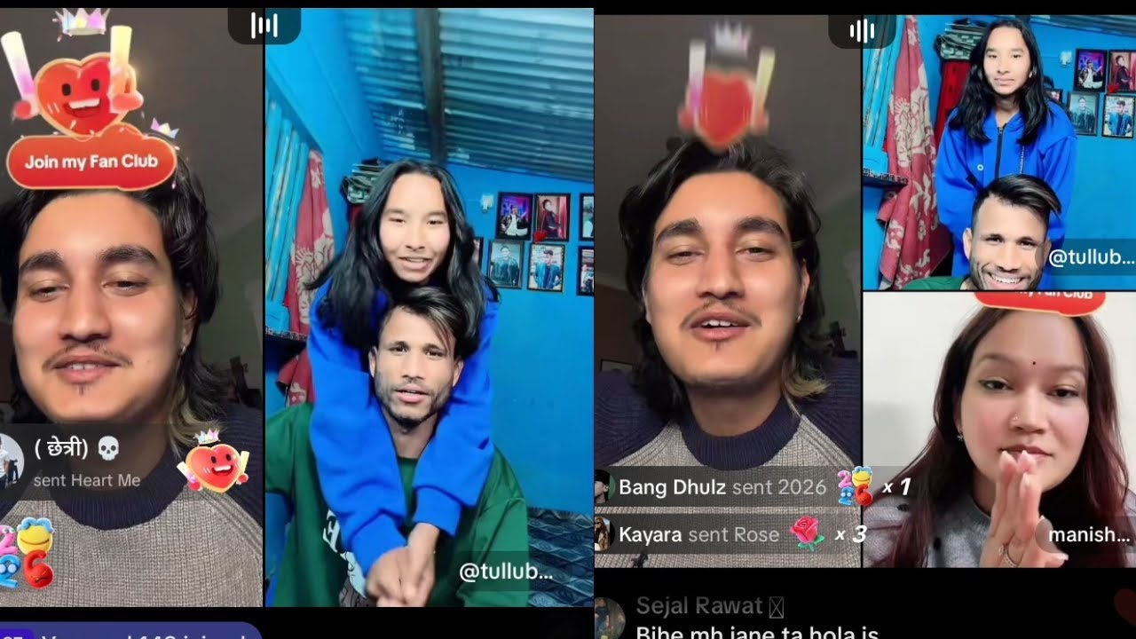 👉️Tulluले केटी लिएर आएरTikTok Live मै Coolboyy ग्याङ लाई पारिदियो चकित  Akanchha लाई फेरि गरे सहयोग