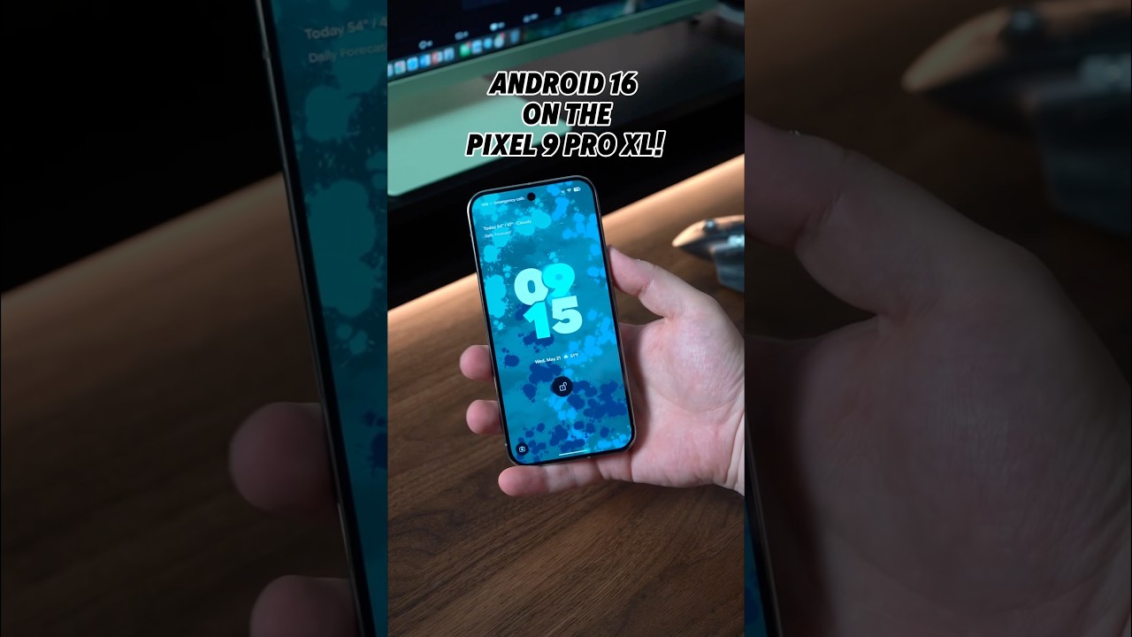 Android 16 Material 3 Expressive on the Pixel 9 Pro XL! #shorts #pixel9proxl