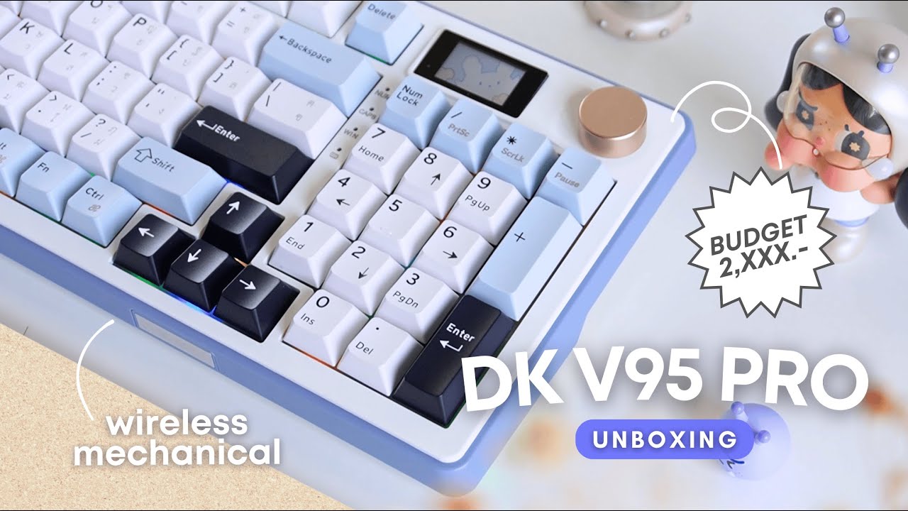 รีวิว「Dekay V95 Pro」คีย์บอร์ด full size พร้อมจอ เปลี่ยนรูปได้! | Zanook