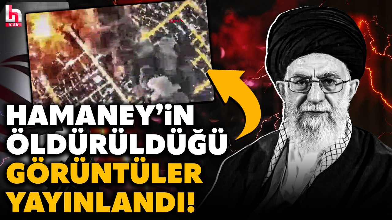 İRAN'A SALDIRILAR SÜRÜYOR! İsrail ordusu Hamaney'in öldürüldüğü saldırının görüntülerini yayınlandı