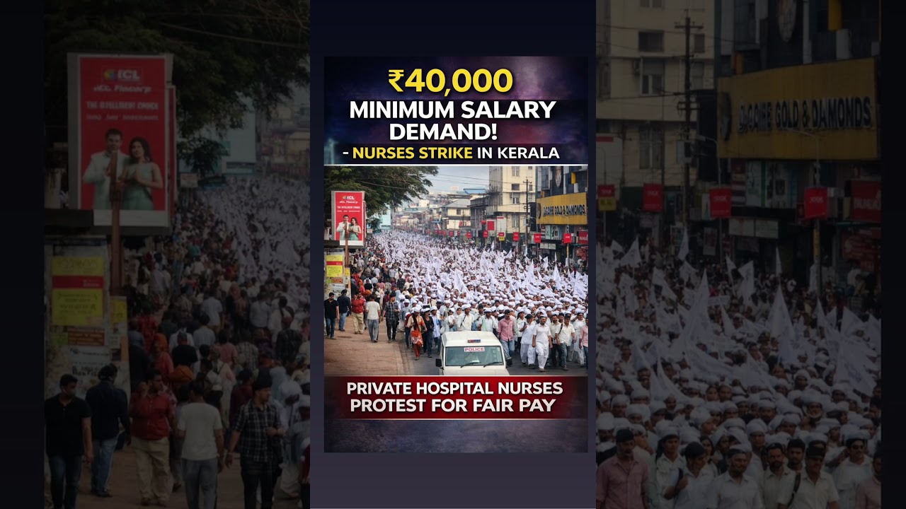 Kerala Nurses Demand ₹40,000 Minimum Salary | Private Hospital Strike  @nancylonare4142