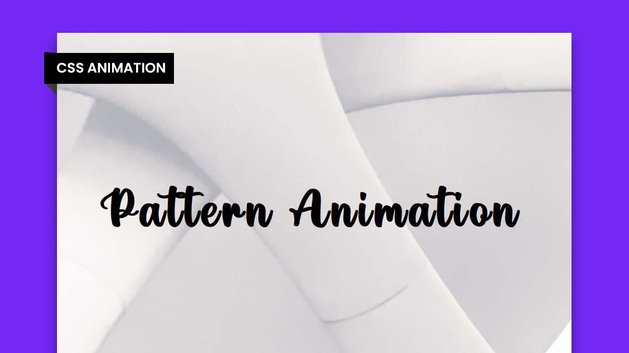 Background Pattern Animation CSS | CSS Animation Examples