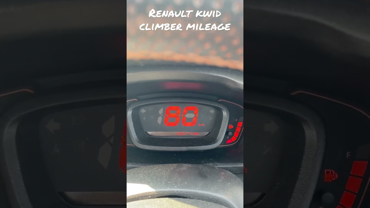 Renault kwid climber mileage real time tested, Kwid mileage test, Renault