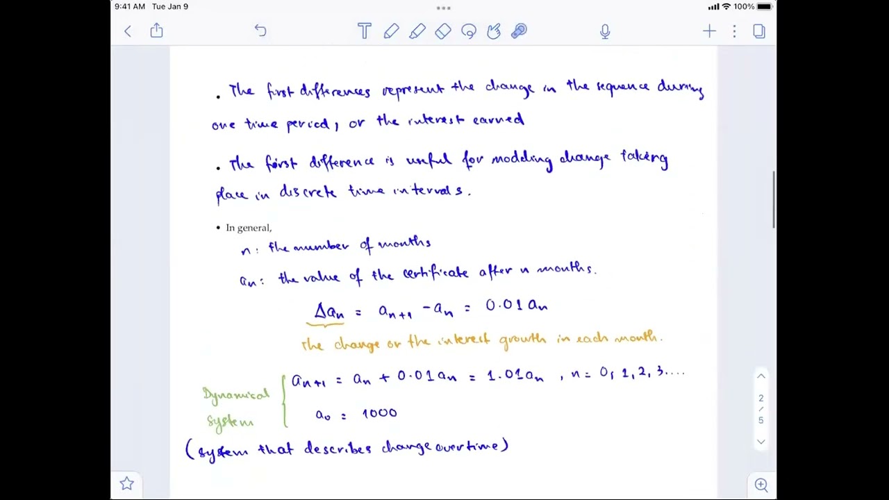 Lecture 1: Difference Equations