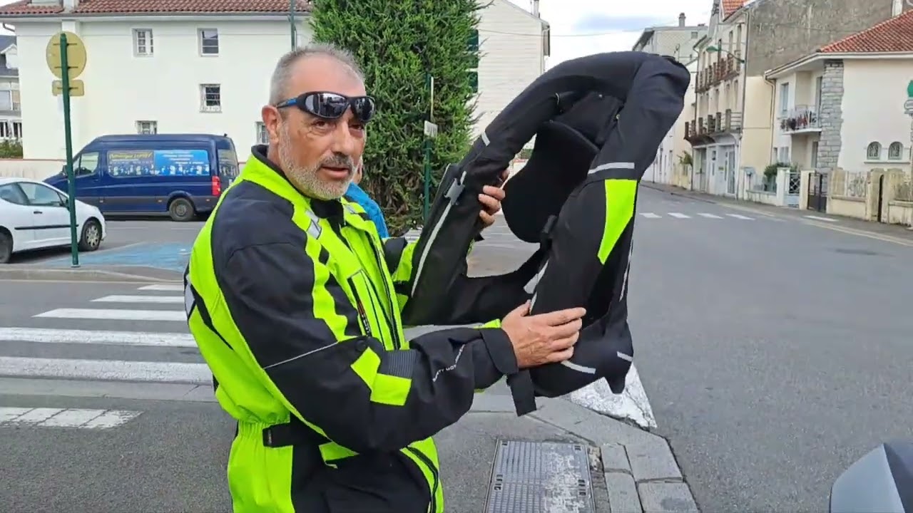 Chaleco airbag moto
