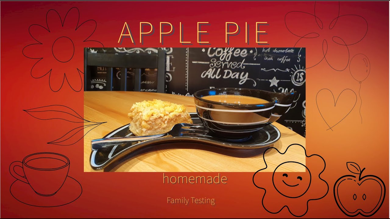 Best Apple Pie Recipe Tasty with CRUMB TOPPING ( ASMR )