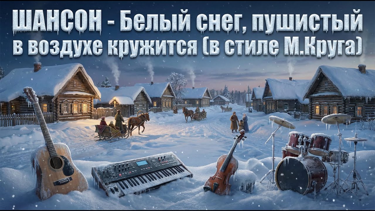 ШАНСОН - Белый снег, пушистый в воздухе кружится