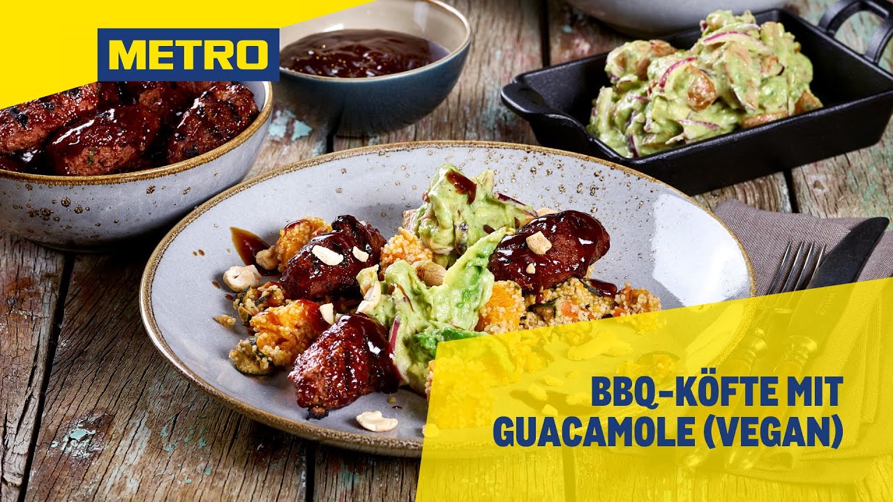 Lecker mediterran: Vegane BBQ-K&ouml;fte mit Guacamole | Kochwerkstatt