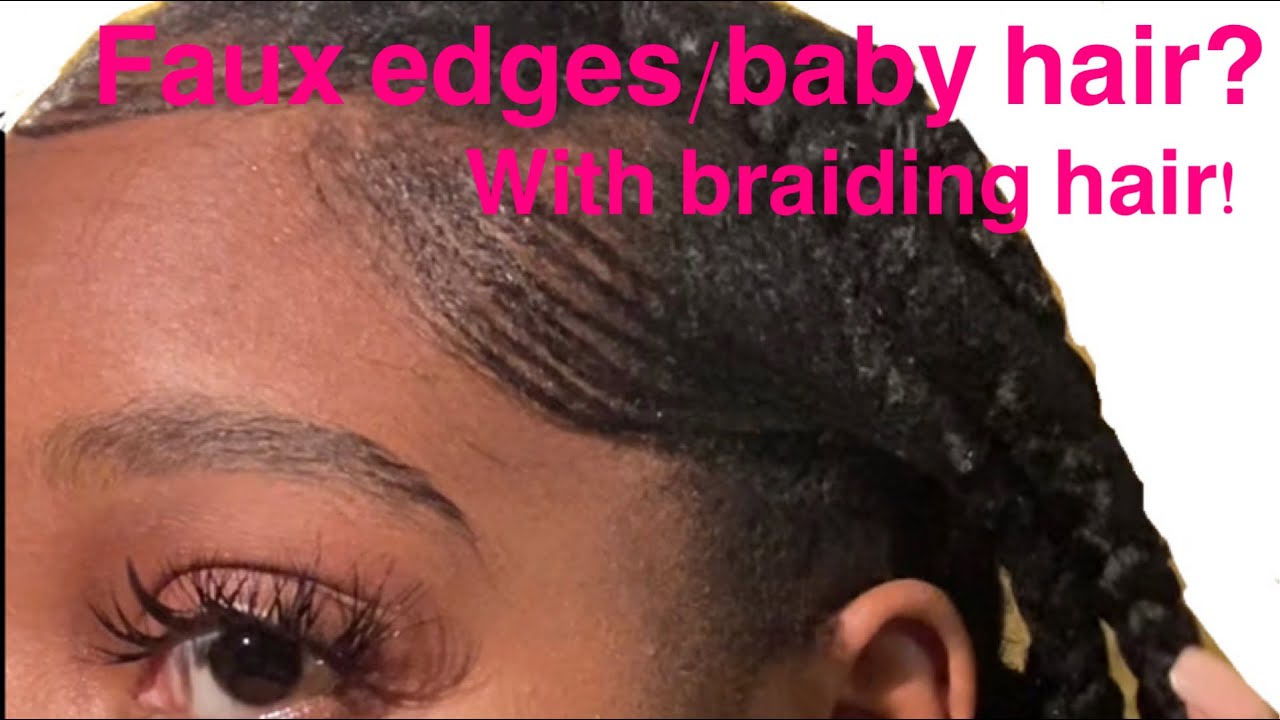 Faux edges with braiding hair! With weave we can achieve!