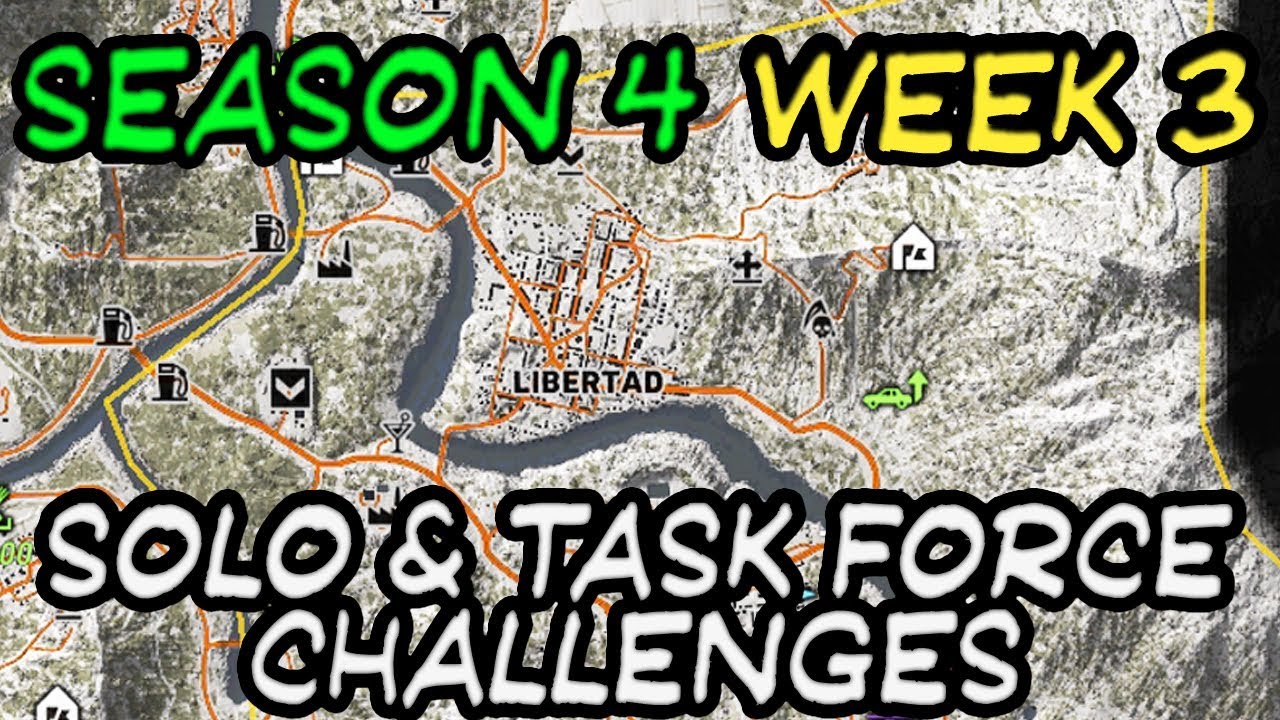 All Solo & Task Force Challenges for Season 4 Week 3 🞔 Ghost Recon Wildlands 🞔 3 Solo, 1 Task Fore