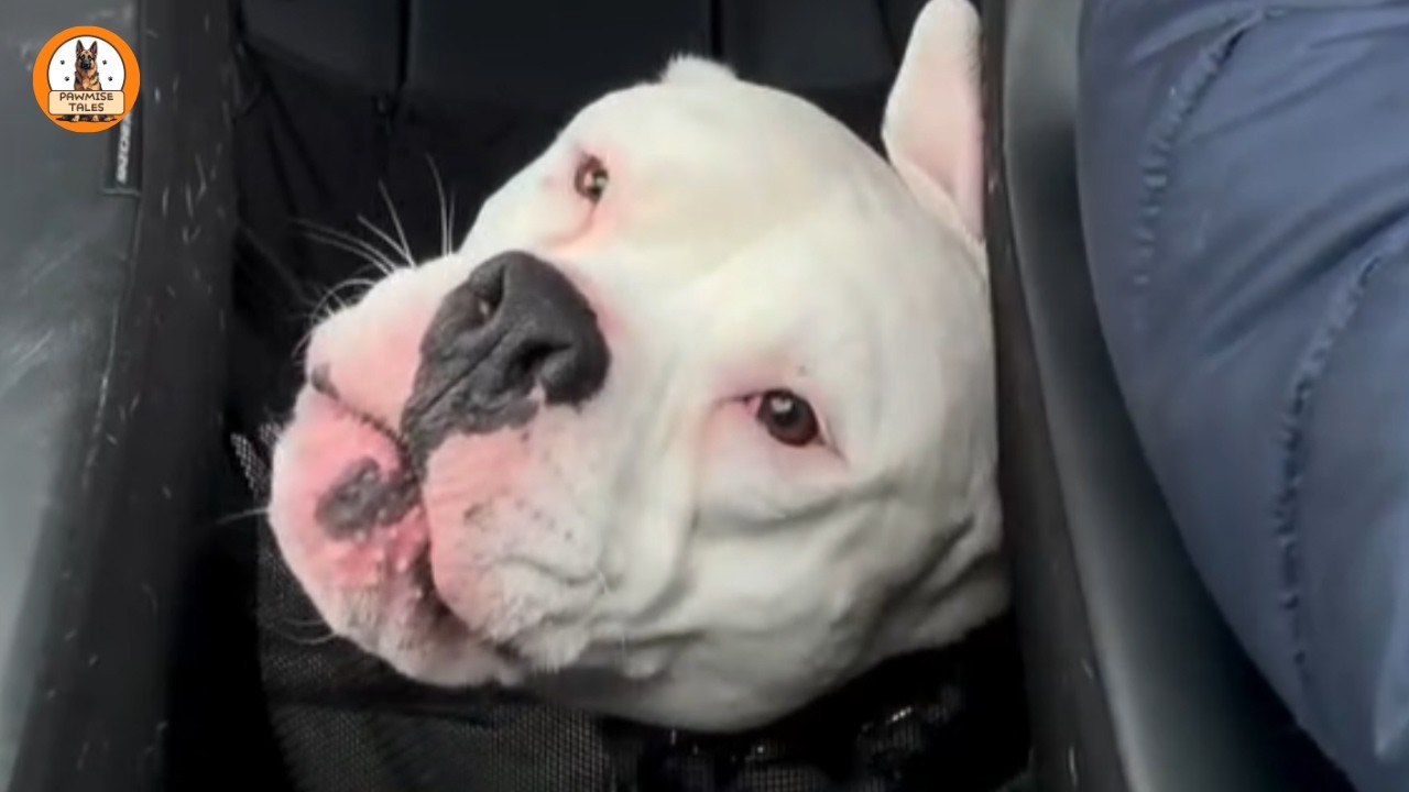 The owner abandoned this “dangerous” dog on the street—Now he sings every time we drive.