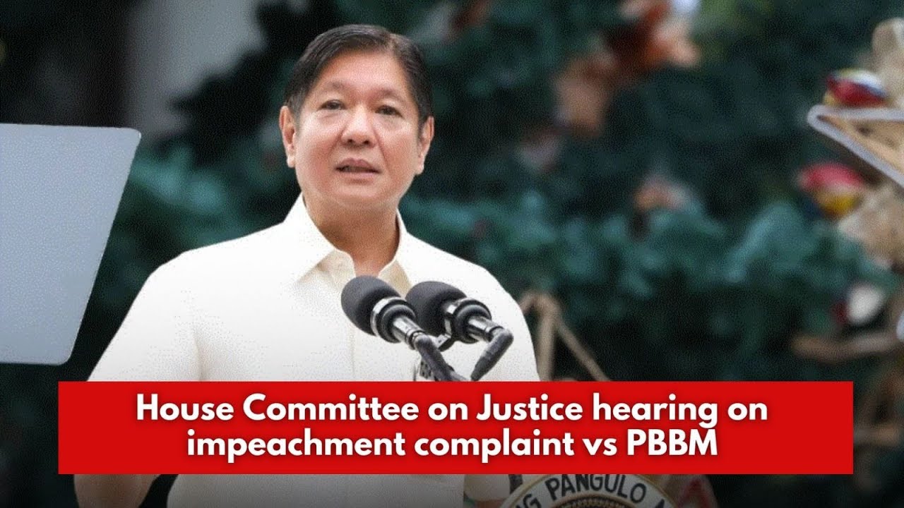 LIVE - House Committee on Justice hearing on impeachment complaint vs PBBM | GMA Public Affairs