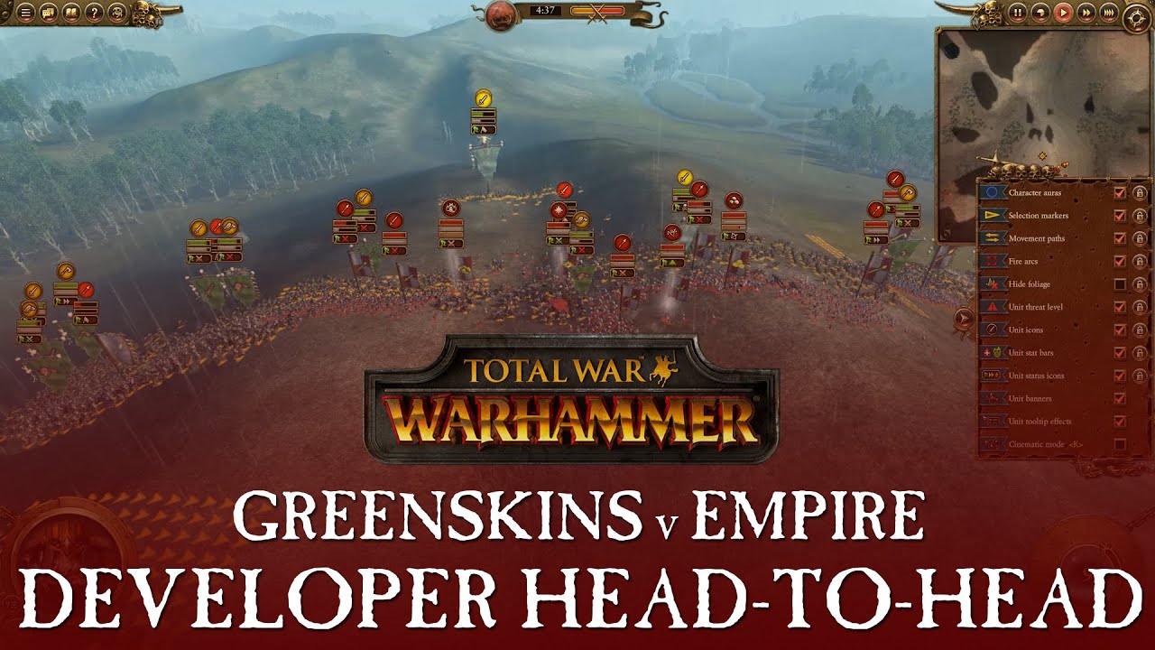 CREATIVE ASSEMBLY FACE OFF 1v1! - Total War: WARHAMMER  - Sam Millen v Dogbert